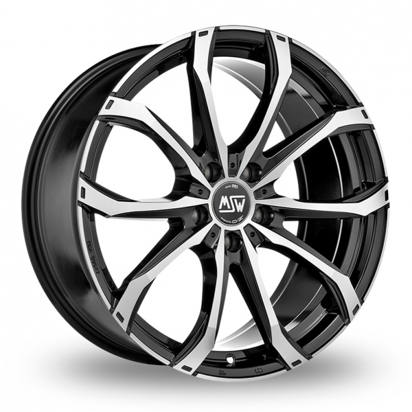 21 Inch MSW (by OZ) 48 Black Polished Alloy Wheels