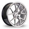 19 Inch AVA Dallas Hyper Silver Alloy Wheels