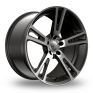 8.5x20 (Front) & 10x20 (Rear) Autoregalé R Spec Gun Metal Polished Alloy Wheels