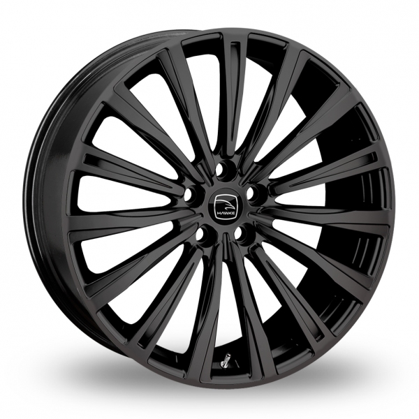 9.5x22 5-108 ET39 Hawke Chayton (Gloss Black) (63.4cb) (955kg Load) Alloy Wheels