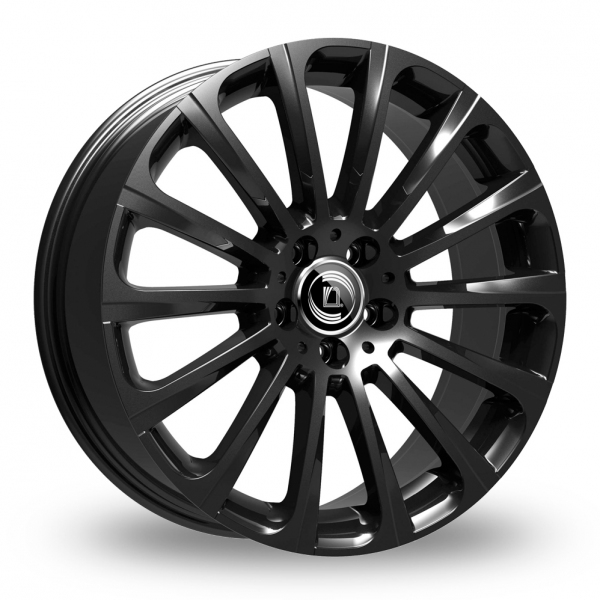 8x18 (Front) & 9x18 (Rear) Diewe Turbina Black Alloy Wheels