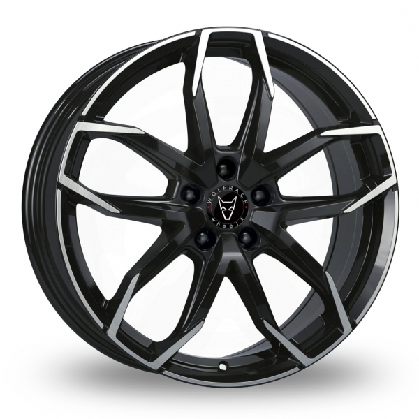 Wolfrace Eurosport TUV Lucca Gloss Black Polished Alloy Wheels