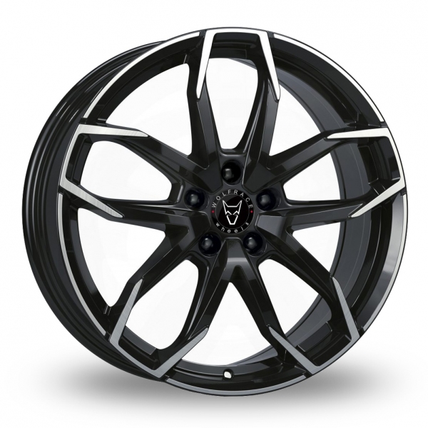 16" Wolfrace Lucca Black/Polished Alloy Wheels