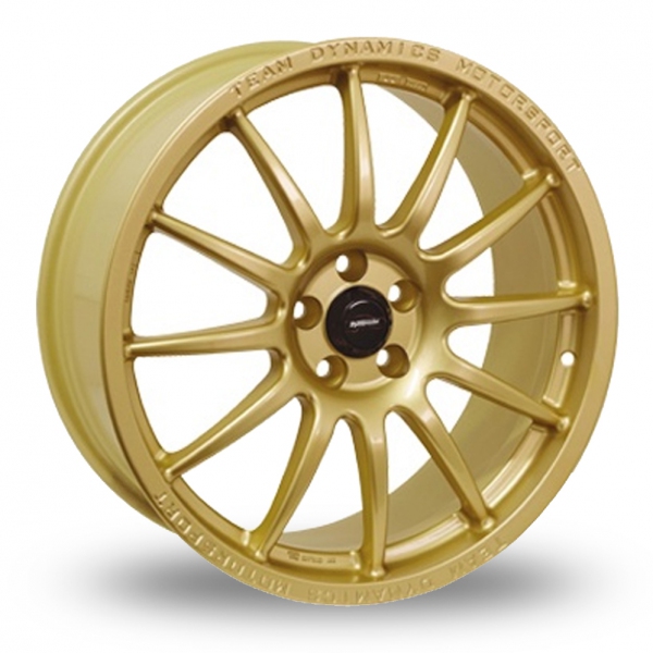 16" Team Dynamics Pro Race 1.2 Gold Alloy Wheels