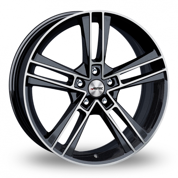 Autec Rias Metallic Black Polished Alloy Wheels