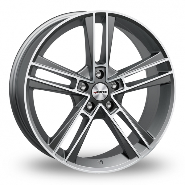 19 Inch Autec Rias Matt Titanium Polished Alloy Wheels