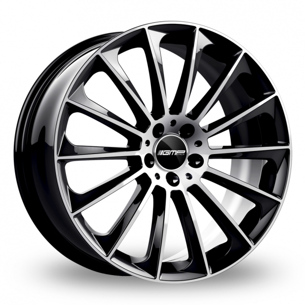 22 Inch GMP Italia Stellar Black Polished Alloy Wheels