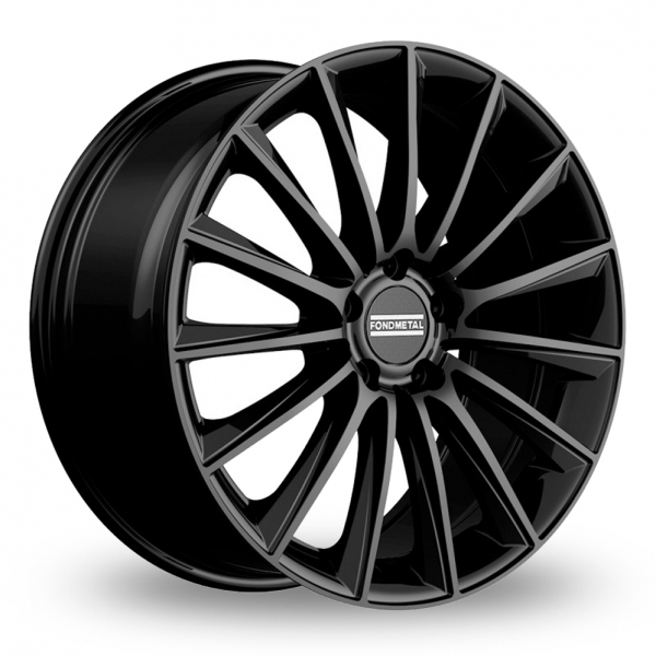 8.5x20 5x112 ET40 Fondmetal Aidon (Glossy Black) (66.5cb) (980kg Load) (16.1kg Weight) (Spheric D.28 Seat) (EH2+) (MY) Alloy Wheels