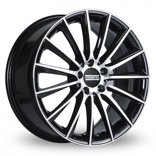 Fondmetal Aidon Gloss Black Machined Alloy Wheels
