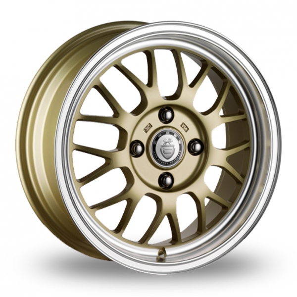 16 Inch Cades Eros Gold Alloy Wheels