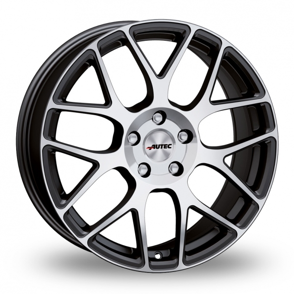 17 Inch Autec Hexano Black Polished Alloy Wheels