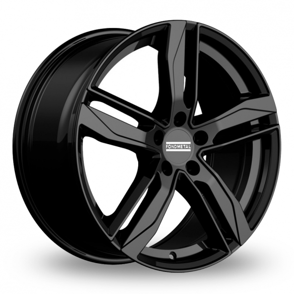 18" Fondmetal Hexis Gloss Black Alloy Wheels