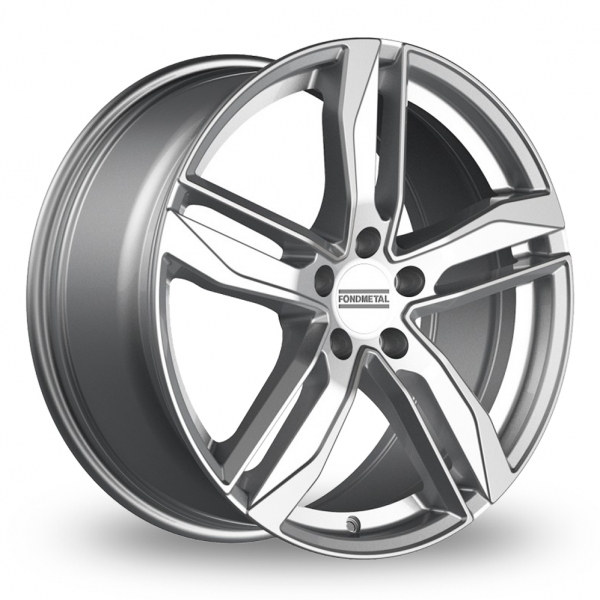 18" Fondmetal Hexis Gloss Silver Alloy Wheels