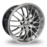 17 Inch AC Wheels Hypnotic Hyper Silver Alloy Wheels