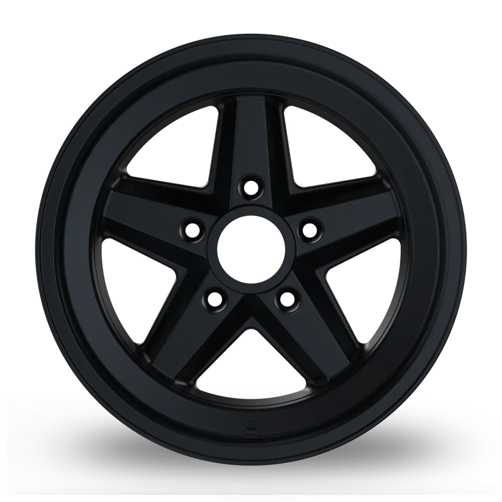 16" Fondmetal NOS16 Soft Matt Black Alloy Wheels