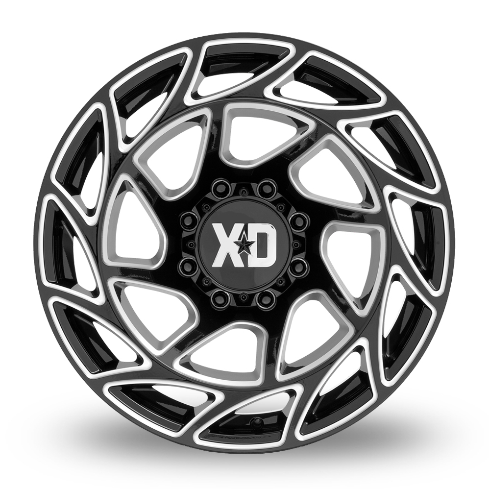 17" XD XD860 Onslaught Gloss Black Milled Alloy Wheels
