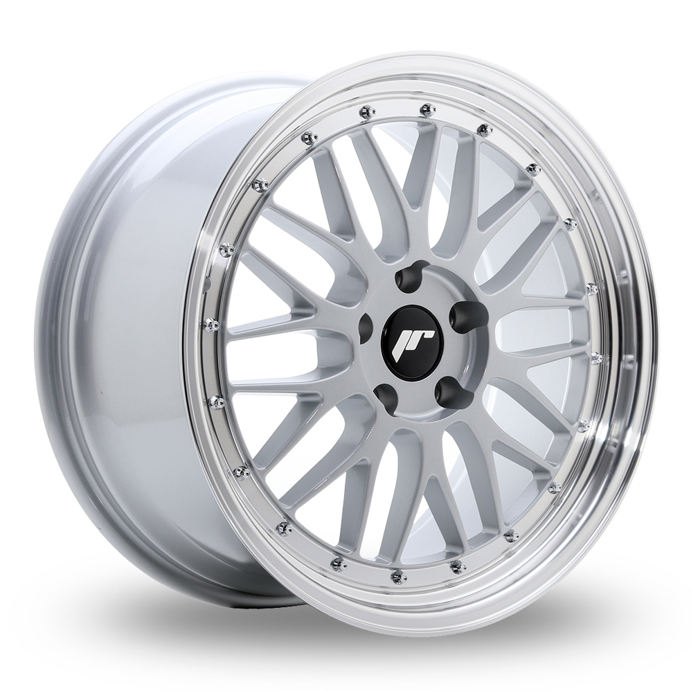 Japan Racing JR23 (9x20) Hyper Silver Machined Lip Alloy Wheels