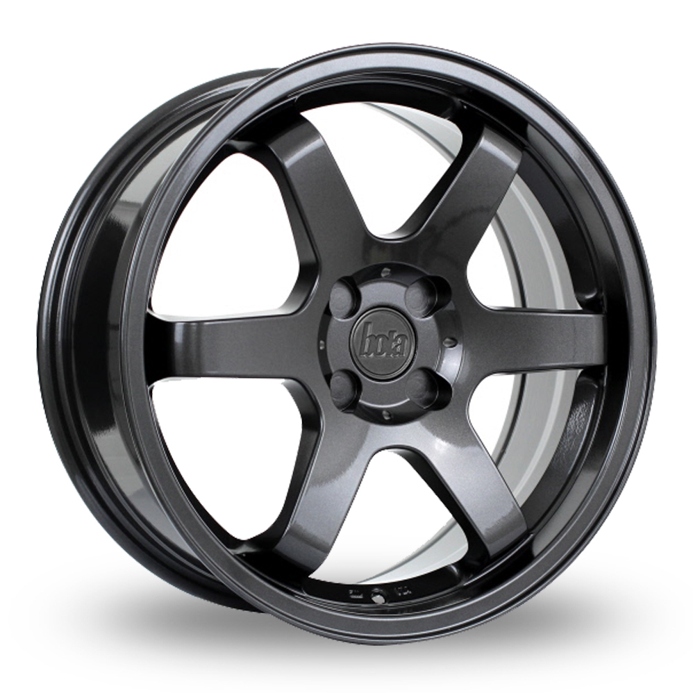19" Bola B1 Gloss Gunmetal Alloy Wheels