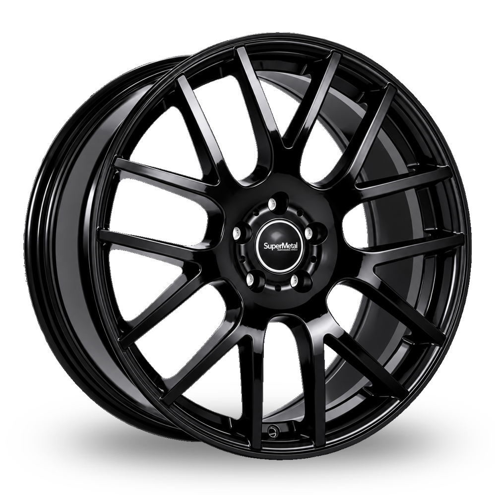 SuperMetal Trident Gloss Black Alloy Wheels