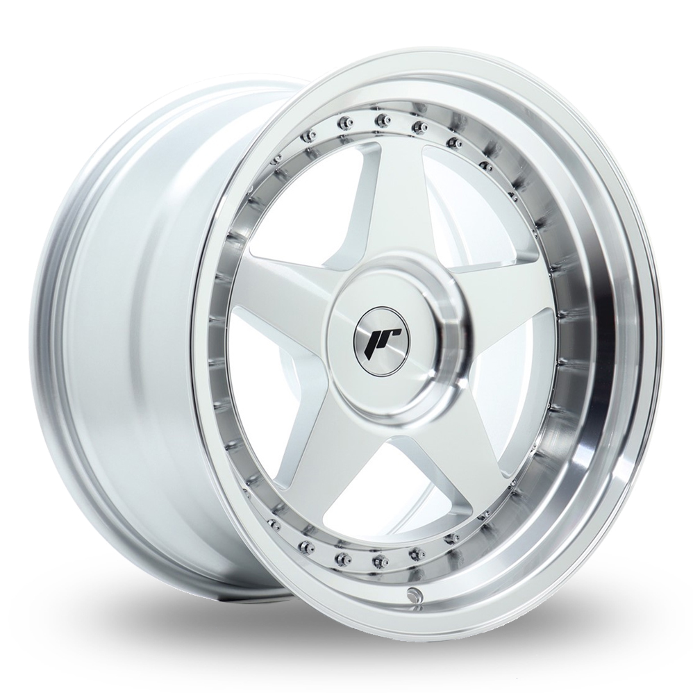 Japan Racing JR6 (10x17) (Custom Fitment) Silver Machined Face Alloy Wheels