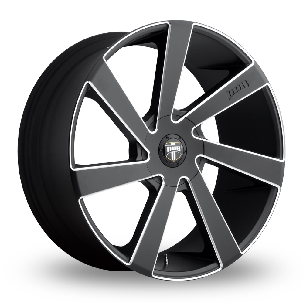 DUB S133 Directa (USA Warehouse) Matt Black Milled Alloy Wheels