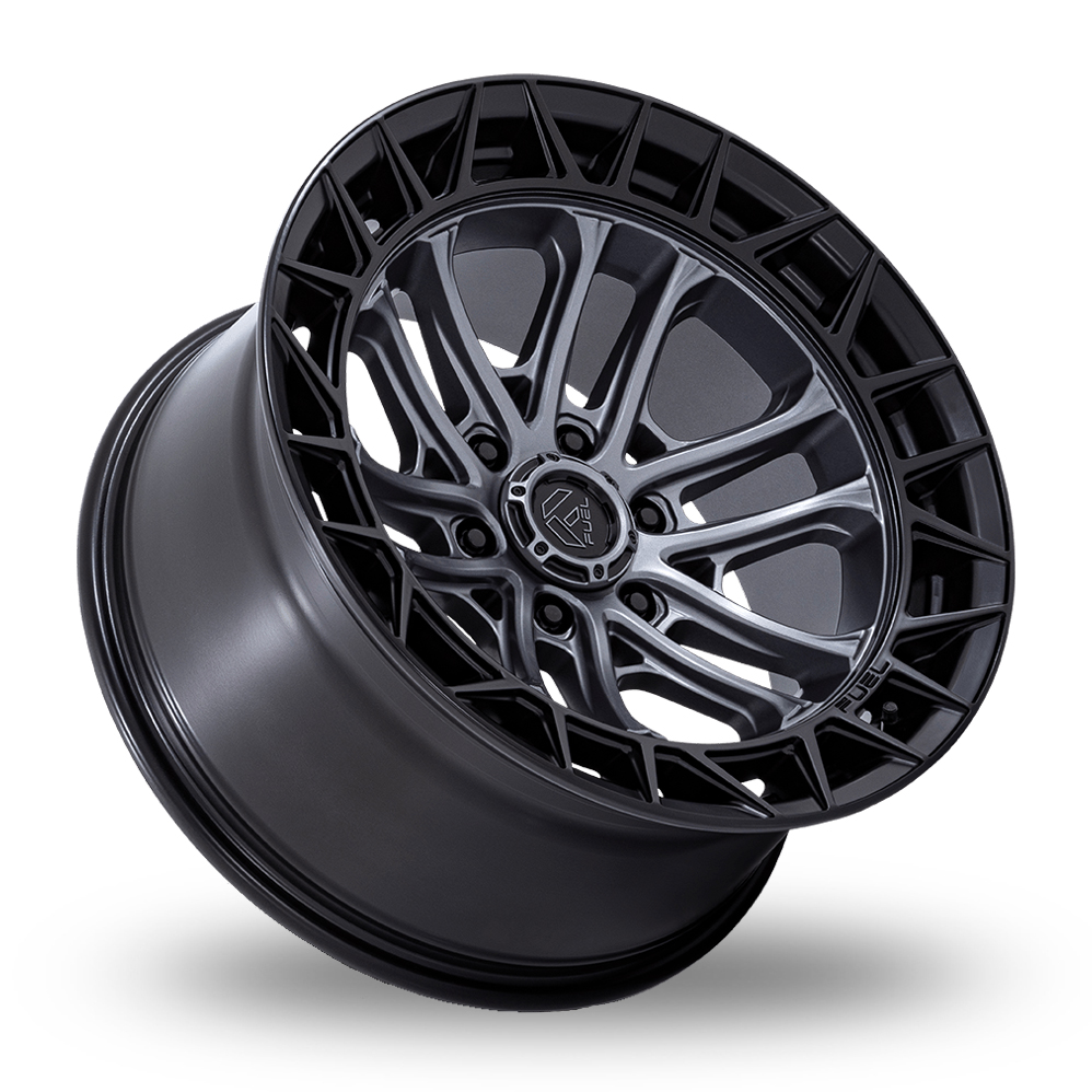 17" Fuel Off-Road FC874 Celsius Matt Gunmetal With Matt Black Lip Alloy Wheels