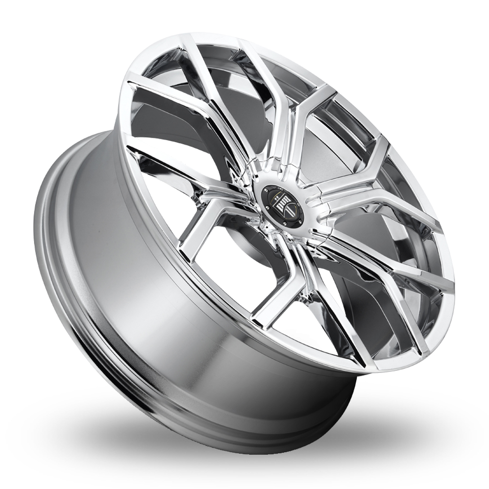 24" DUB S207 Royalty Chrome Plated Alloy Wheels