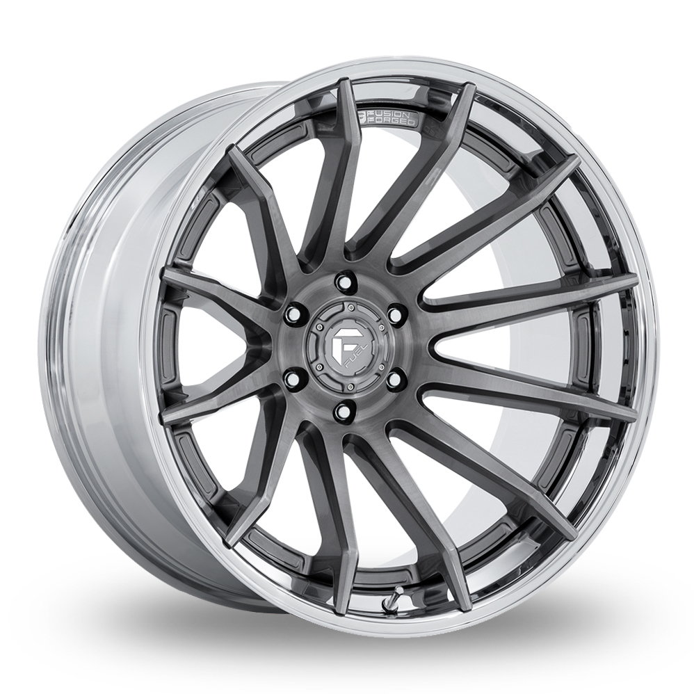 Fuel Off-Road FC403 Burn (USA Warehouse) Platinum With Chrome Lip Alloy Wheels