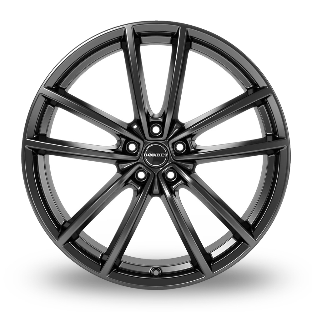 16" Borbet W Gloss Anthracite Alloy Wheels