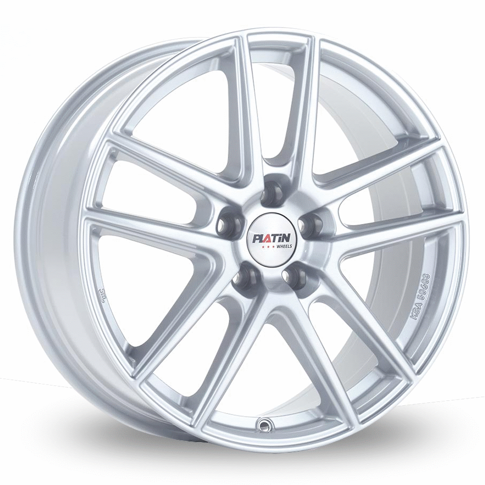 15" Platin P 73 Polar Silver Alloy Wheels