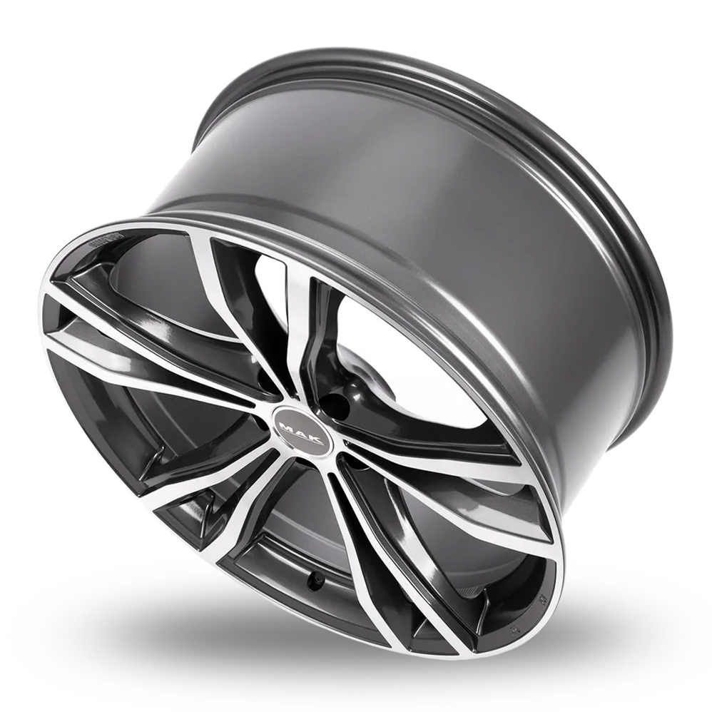 20" MAK X-Mode Gunmetal Mirror Alloy Wheels