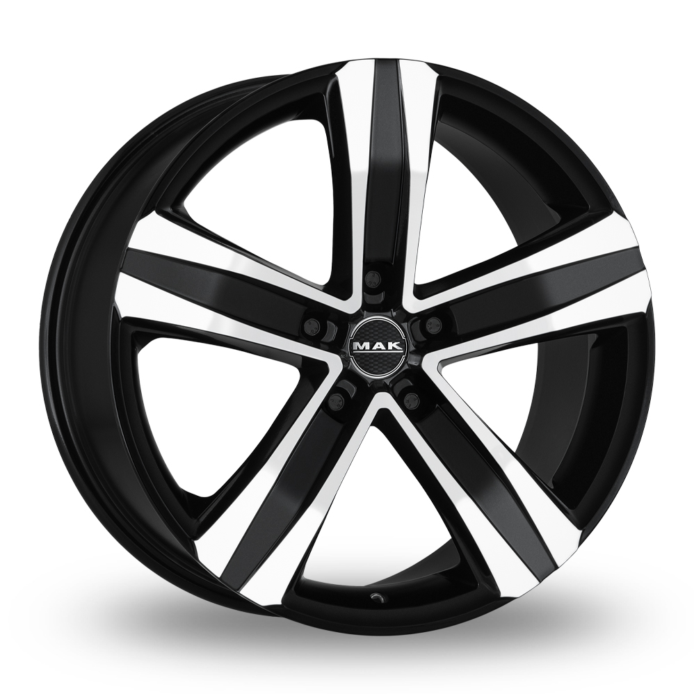 MAK STONE5 3 Black Mirror Alloy Wheels