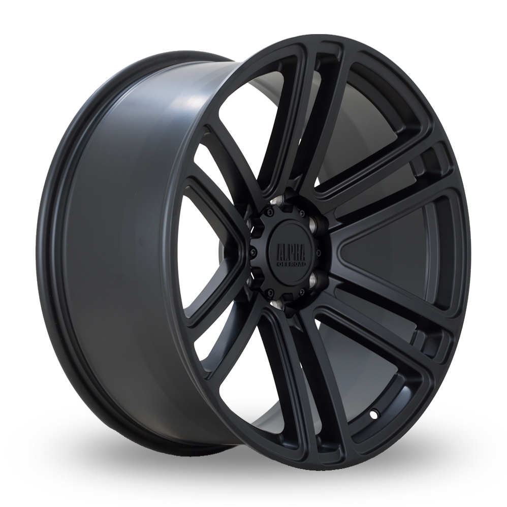 Alpha Off-Road Barricade Satin Black Alloy Wheels