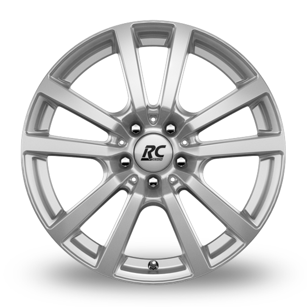 18" RC Design RC25 Crystal Silver Alloy Wheels