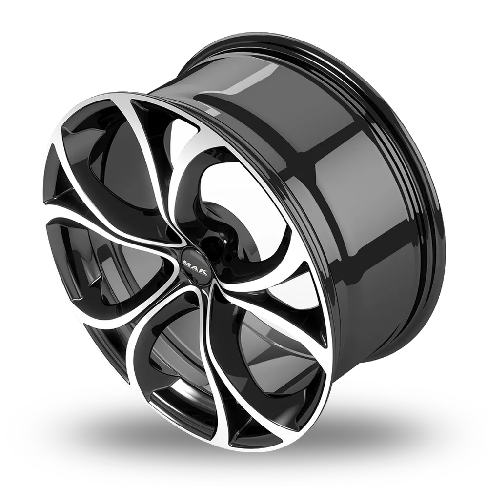 18" MAK Lario Black Mirror Alloy Wheels