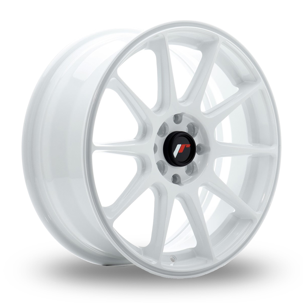 7x17 4x100/4x114.3 ET35 Japan Racing JR11 (White) (67.1cb) (690kg Load) (TH) (Precast) Alloy Wheels