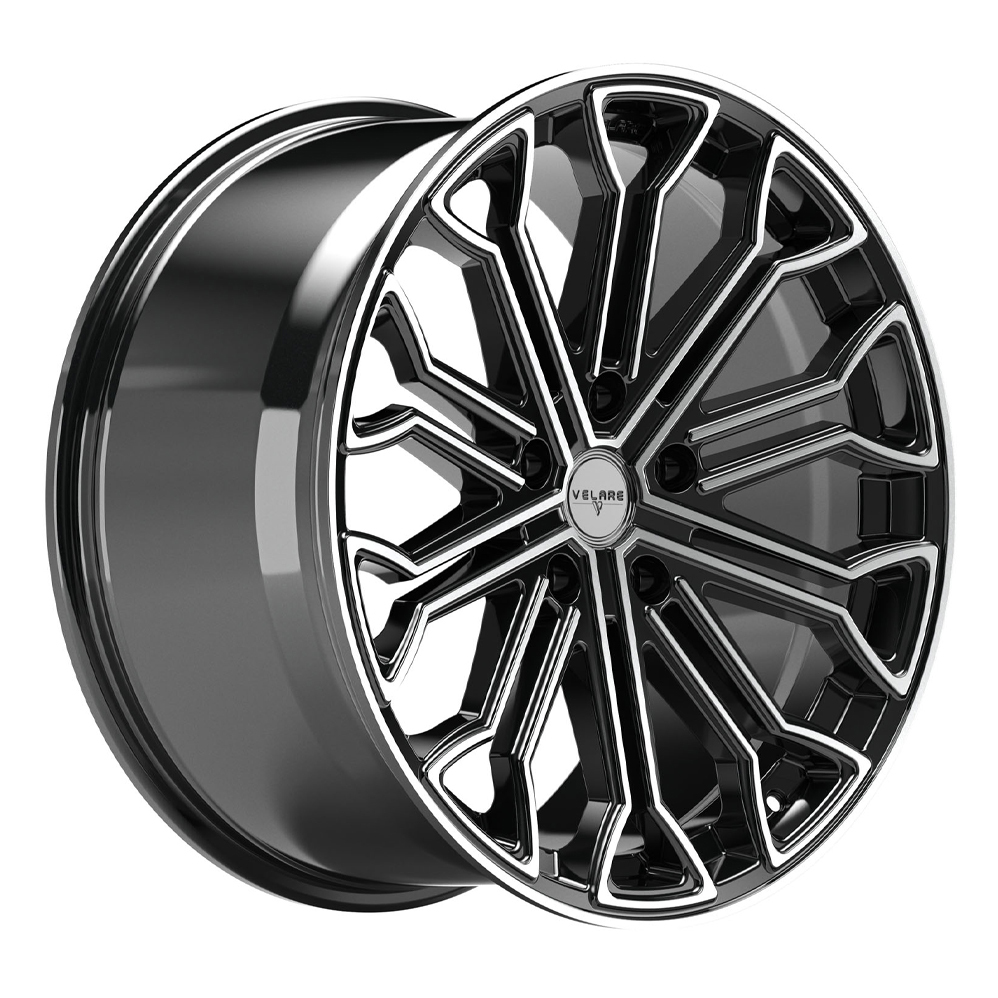 20" Velare VLR04 Gloss Black Machined Alloy Wheels