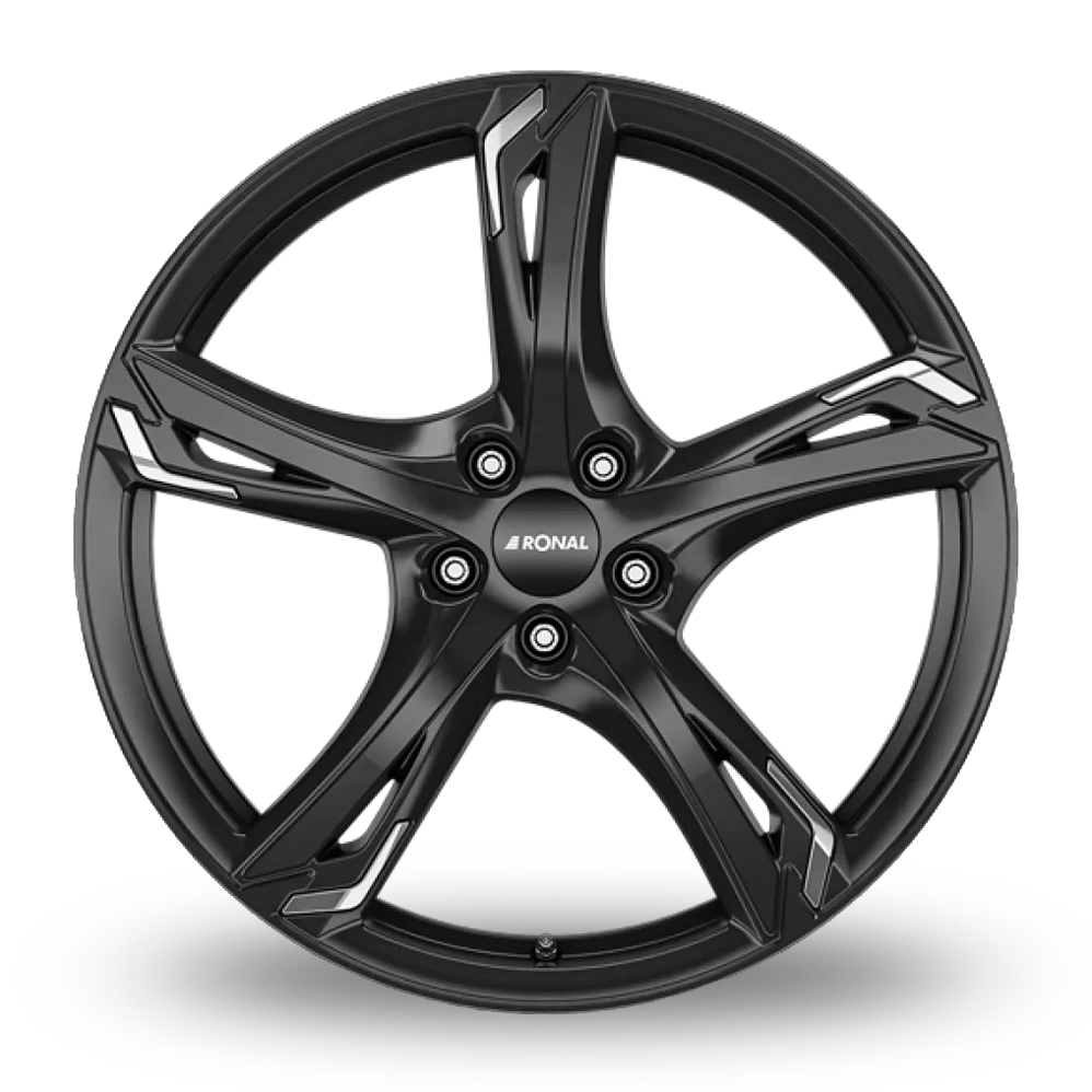19" Ronal R62 Chrome Matt Black Chrome Alloy Wheels