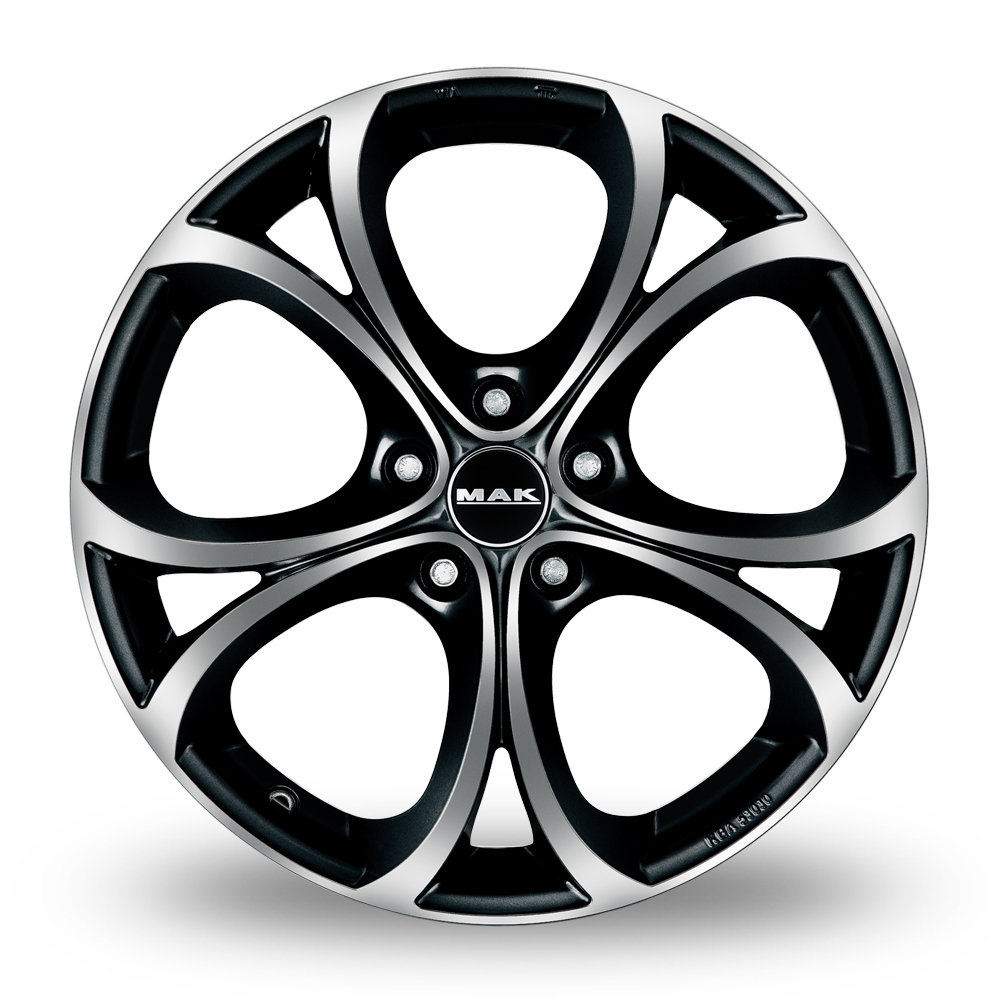 18" MAK Lario Black Mirror Alloy Wheels