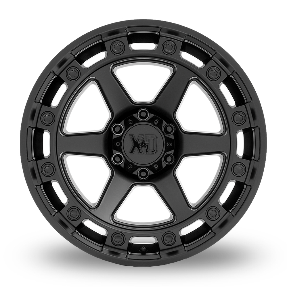 17" XD XD862 Raid Satin Black Alloy Wheels