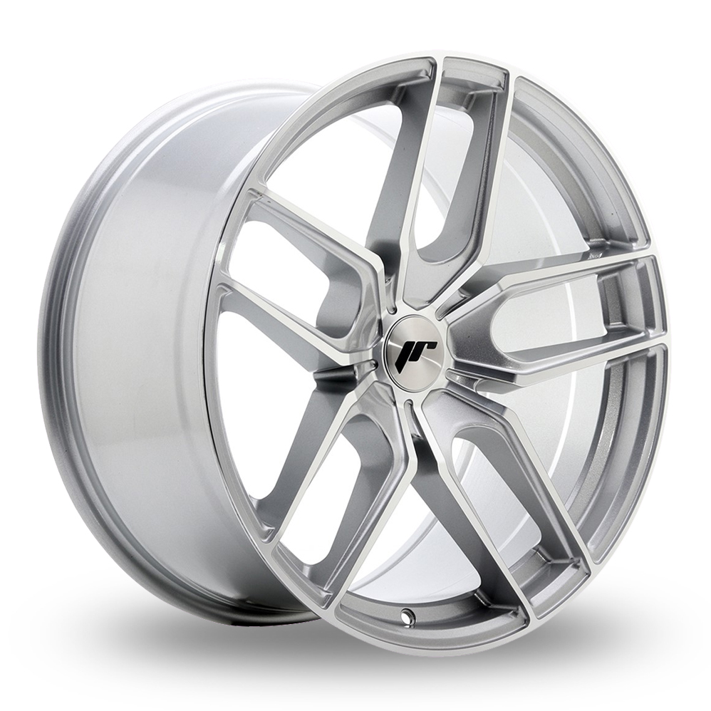 Japan Racing JR25 (9.5x19) (Custom Fitment) Silver Machined Face Alloy Wheels