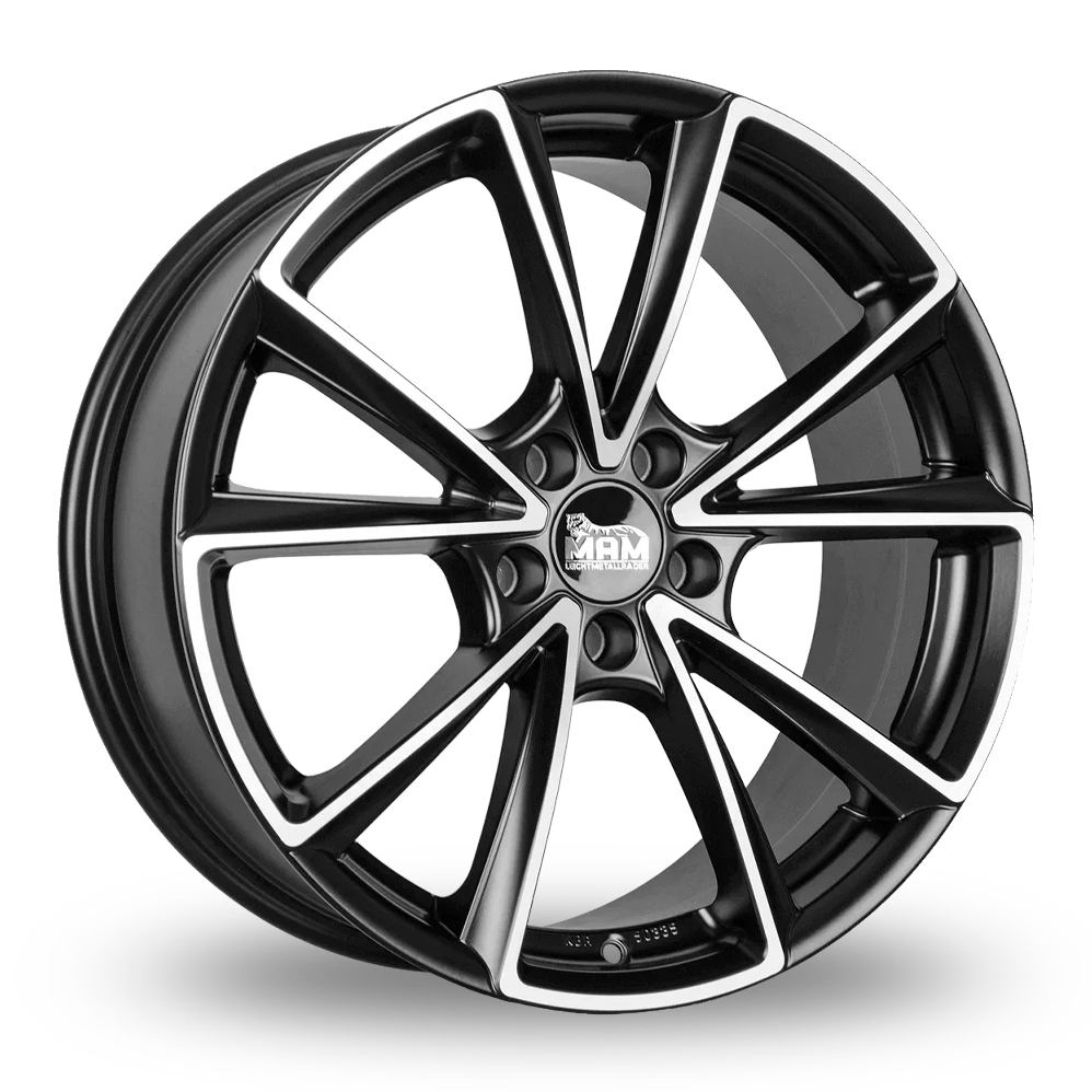 MAM A5 Matt Black Polished Alloy Wheels