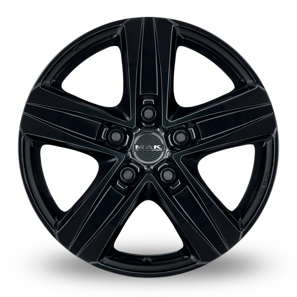 15" MAK STONE5 Gloss Black Alloy Wheels