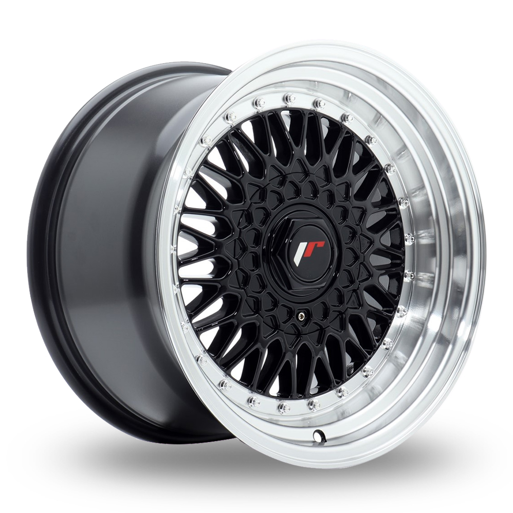 Japan Racing JR9 (9x16) Gloss Black Machined Lip Alloy Wheels