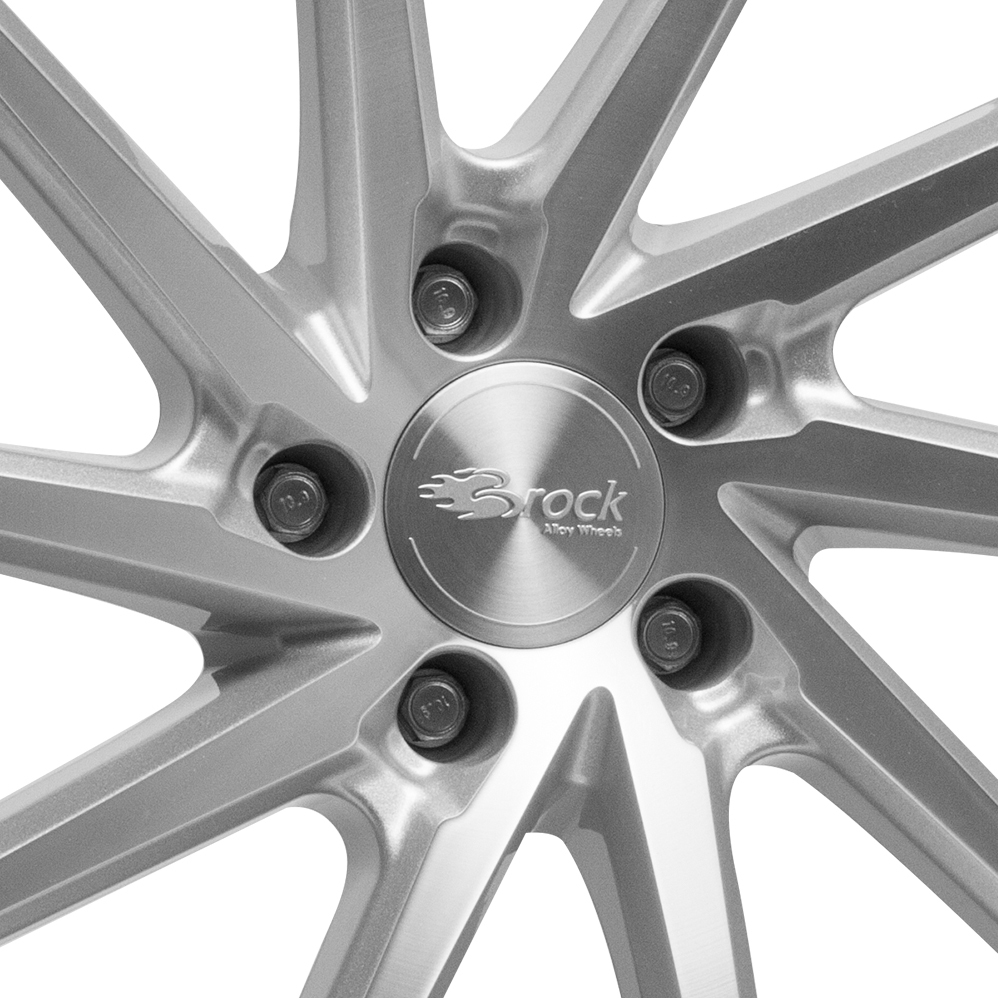 19" Brock B37 Silver Polished Alloy Wheels