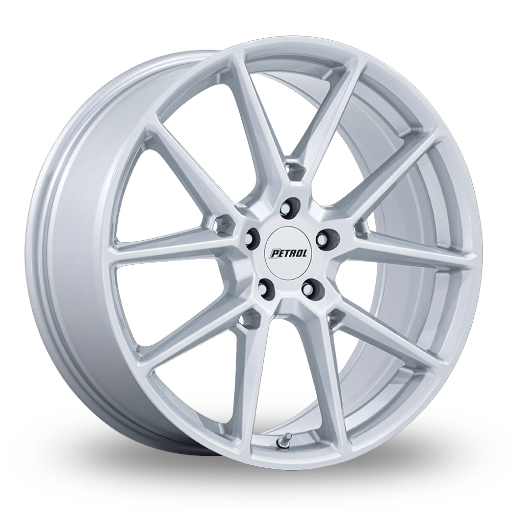 Petrol PE002 P1E (USA Warehouse) Gloss Silver Alloy Wheels