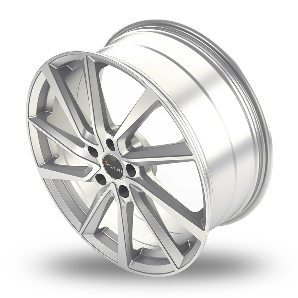 17" Avus Racing AC-518 RD1 Hyper Silver Alloy Wheels