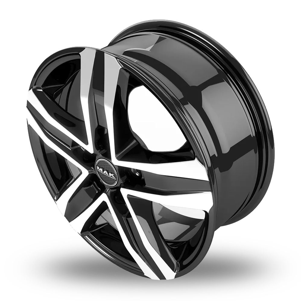 16" MAK Stone 5 Black Mirror Alloy Wheels