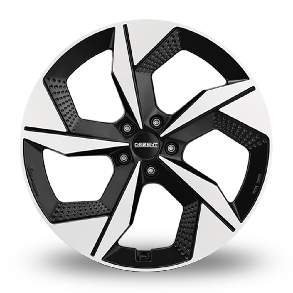 19" Dezent AO Black Polished Alloy Wheels