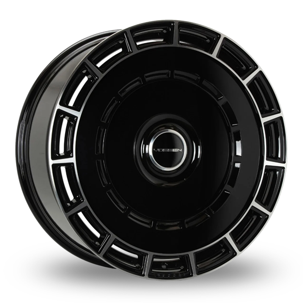 Vossen HF-9 (10x24) (Deep Concave) Gloss Black Polished Alloy Wheels